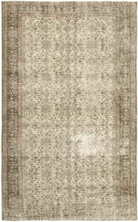 Alfombra Turca Vintage Sobre-teñida - 167 cm x 265 cm