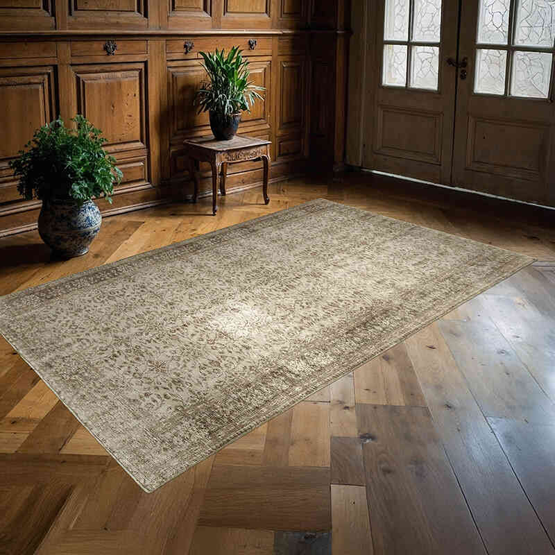 Alfombra Turca Vintage Sobre-teñida - 167 cm x 265 cm - K0049282
