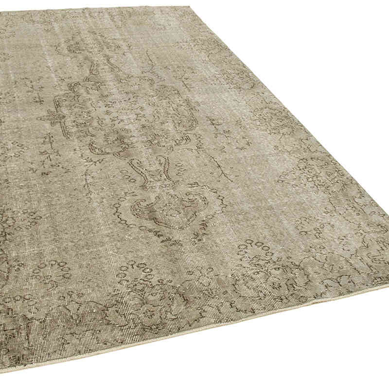 Gri Boyalı El Dokuma Anadolu Halısı - 170 cm x 280 cm - K0049286