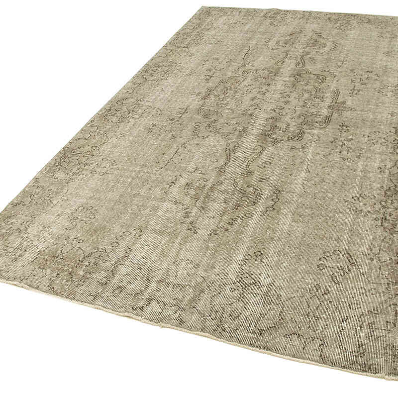 Gri Boyalı El Dokuma Anadolu Halısı - 170 cm x 280 cm - K0049286