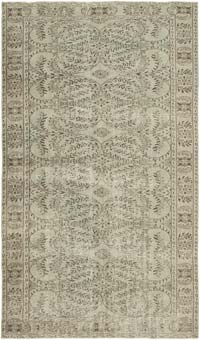 Gri Boyalı El Dokuma Anadolu Halısı - 173 cm x 288 cm