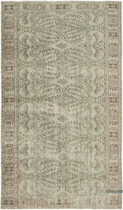 Gri Boyalı El Dokuma Anadolu Halısı - 173 cm x 288 cm