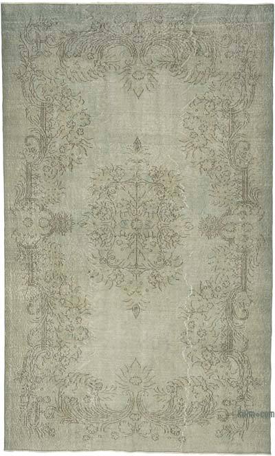 Gri Boyalı El Dokuma Anadolu Halısı - 178 cm x 295 cm