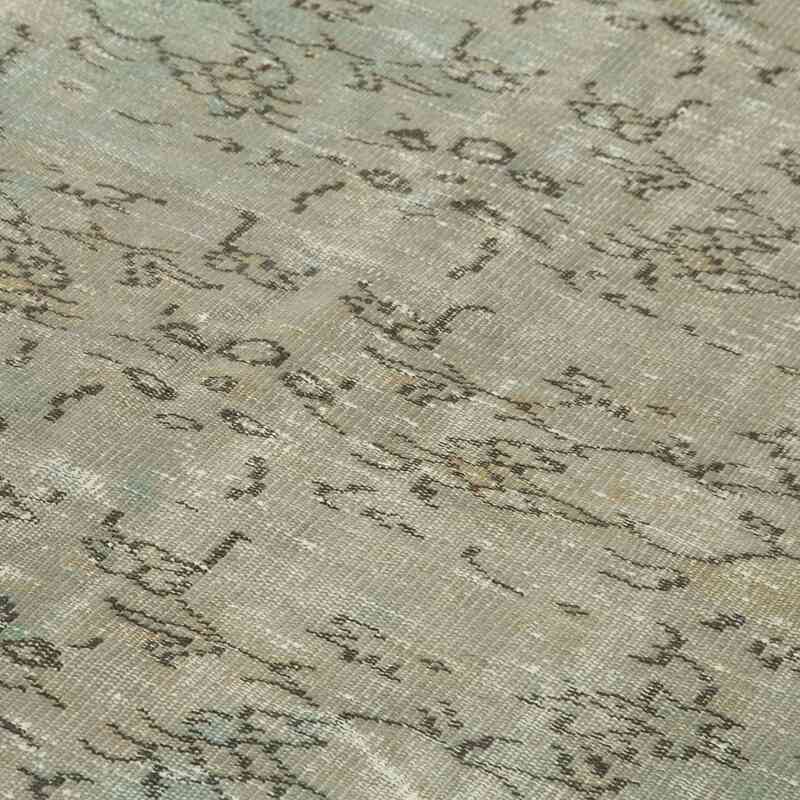 Grey Over-dyed Vintage Hand-Knotted Turkish Rug - 5' 9" x 9' 1" (69 in. x 109 in.) - K0049295