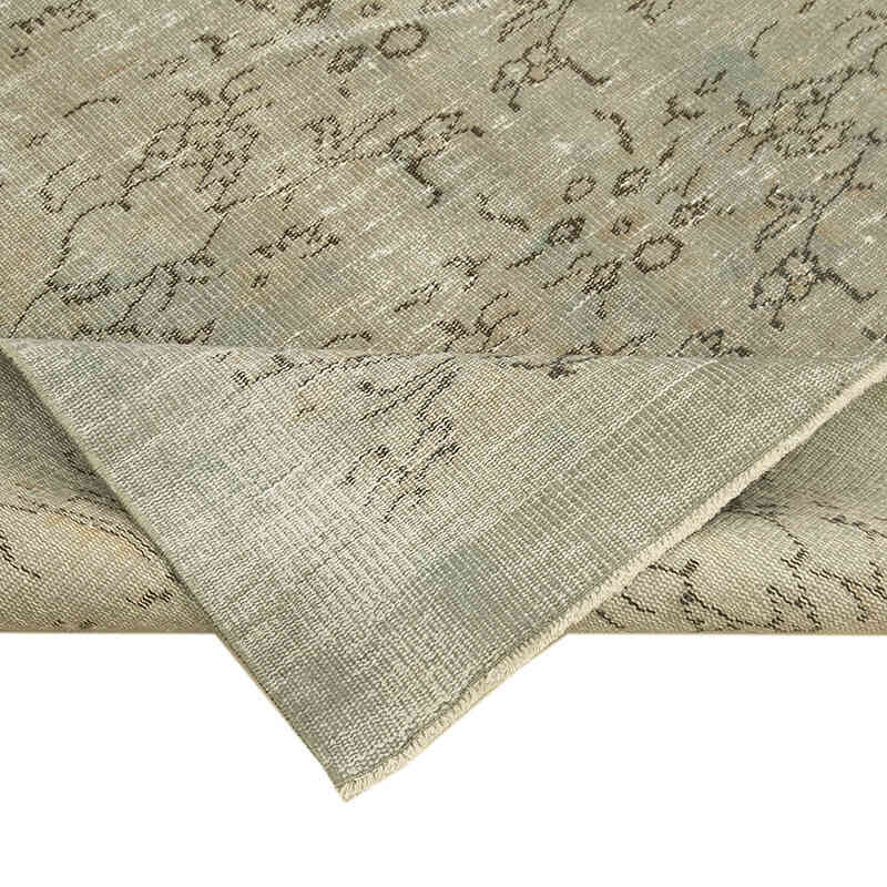 Gri Boyalı El Dokuma Anadolu Halısı - 174 cm x 277 cm - K0049295