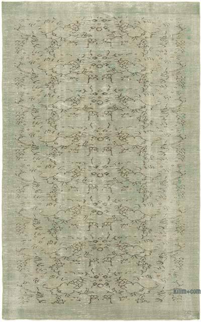Gri Boyalı El Dokuma Anadolu Halısı - 174 cm x 277 cm