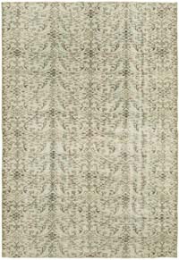 Gri Boyalı El Dokuma Anadolu Halısı - 173 cm x 244 cm