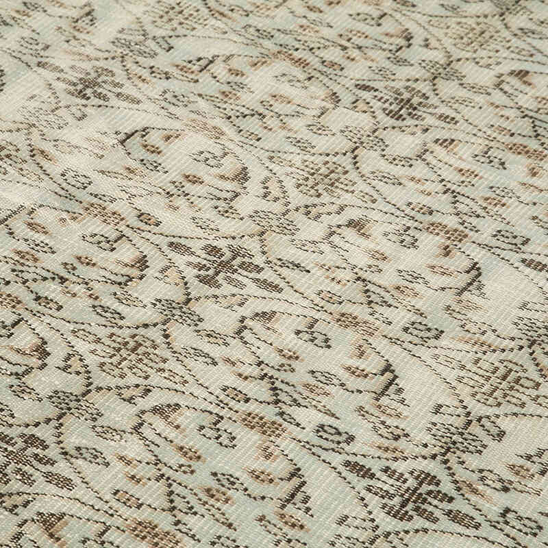 Gri Boyalı El Dokuma Anadolu Halısı - 173 cm x 244 cm - K0049308