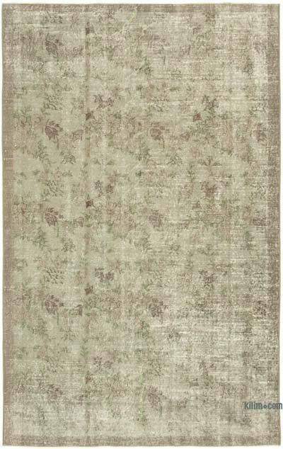 Gri Boyalı El Dokuma Anadolu Halısı - 159 cm x 250 cm