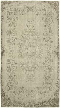 Gri Boyalı El Dokuma Anadolu Halısı - 156 cm x 280 cm