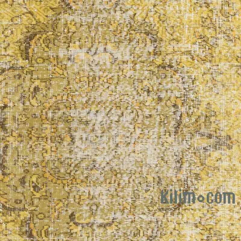 Sarı Boyalı El Dokuma Anadolu Halısı - 161 cm x 259 cm - K0049315