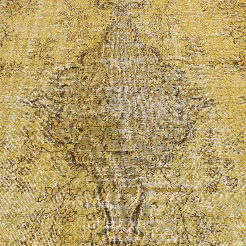 Sarı Boyalı El Dokuma Anadolu Halısı - 161 cm x 259 cm - K0049315