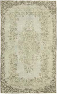 Gri Boyalı El Dokuma Anadolu Halısı - 177 cm x 289 cm