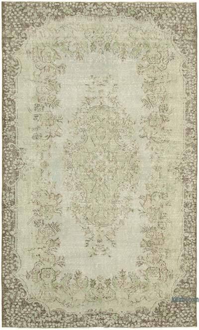 Gri Boyalı El Dokuma Anadolu Halısı - 177 cm x 289 cm