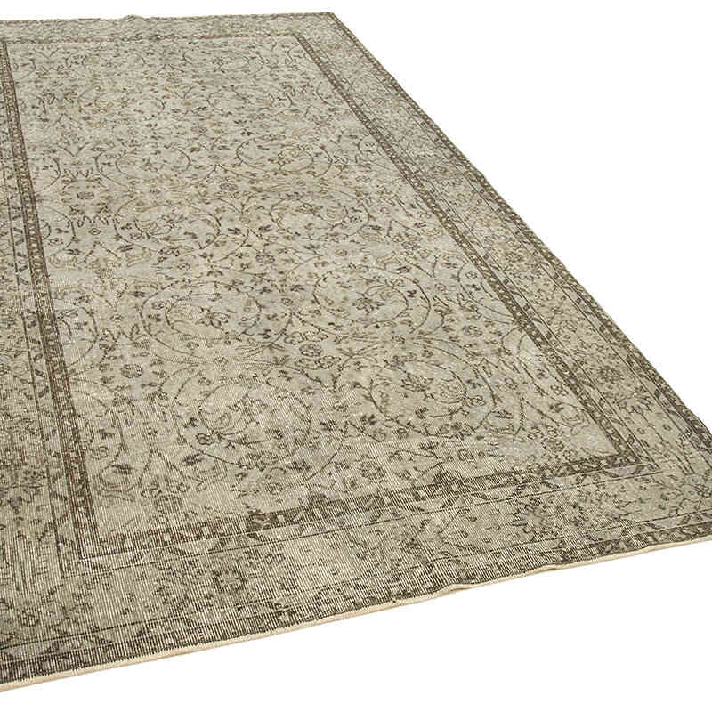 Gri Boyalı El Dokuma Anadolu Halısı - 162 cm x 290 cm - K0049318
