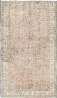 Over-dyed Vintage Hand-Knotted Turkish Rug - 5' 3" x 9' 4" (63" x 112")