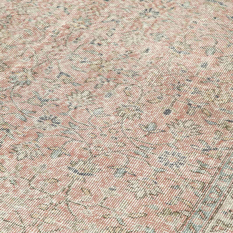 Over-dyed Vintage Hand-Knotted Turkish Rug - 5' 3" x 9' 4" (63" x 112") - K0049348