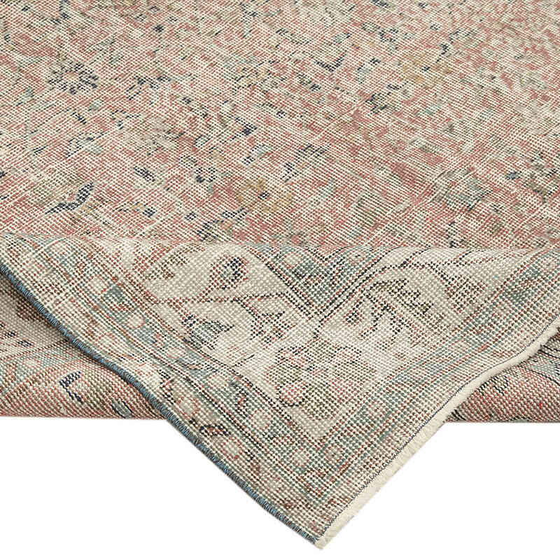 Over-dyed Vintage Hand-Knotted Turkish Rug - 5' 3" x 9' 4" (63" x 112") - K0049348