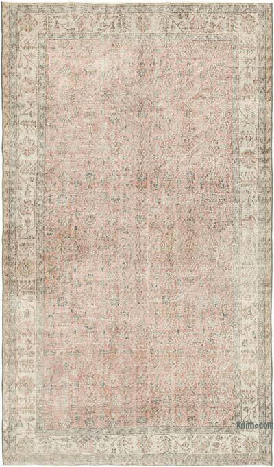 Gri Boyalı El Dokuma Anadolu Halısı - 161 cm x 285 cm