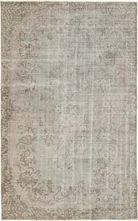Gri Boyalı El Dokuma Anadolu Halısı - 178 cm x 280 cm