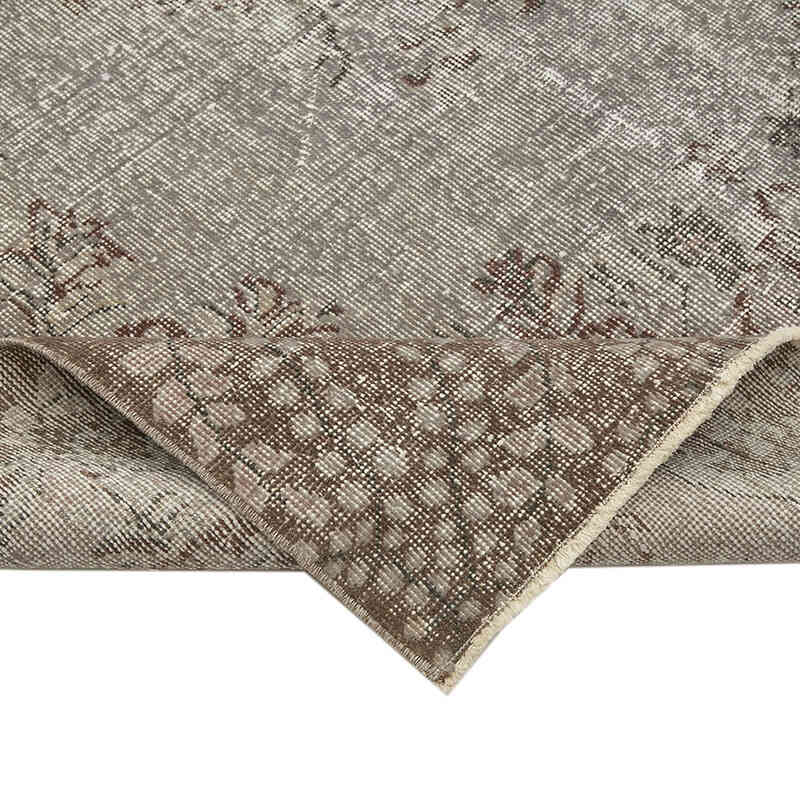 Gri Boyalı El Dokuma Anadolu Halısı - 178 cm x 280 cm - K0049368