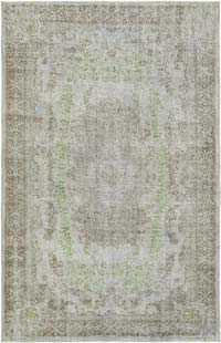 Gri Boyalı El Dokuma Anadolu Halısı - 169 cm x 261 cm