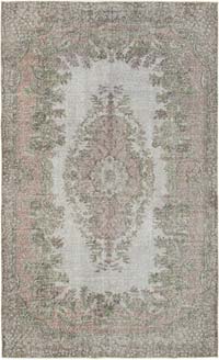 Gri Boyalı El Dokuma Anadolu Halısı - 168 cm x 272 cm