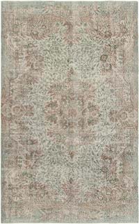 Gris Alfombra Turca Vintage Sobre-teñida - 175 cm x 275 cm