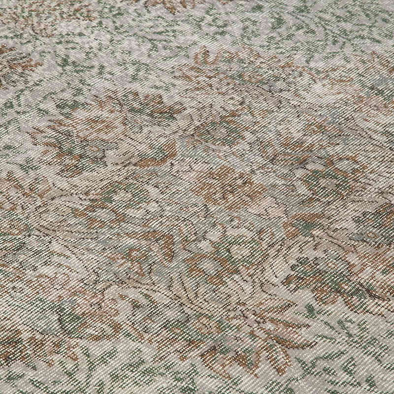 Gris Alfombra Turca Vintage Sobre-teñida - 175 cm x 275 cm - K0049387