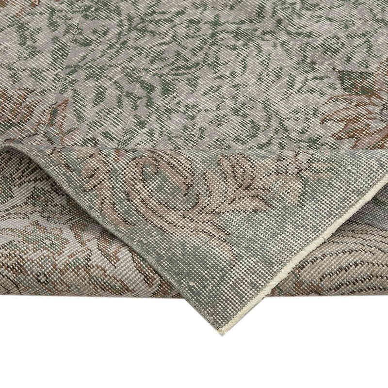 Gris Alfombra Turca Vintage Sobre-teñida - 175 cm x 275 cm - K0049387