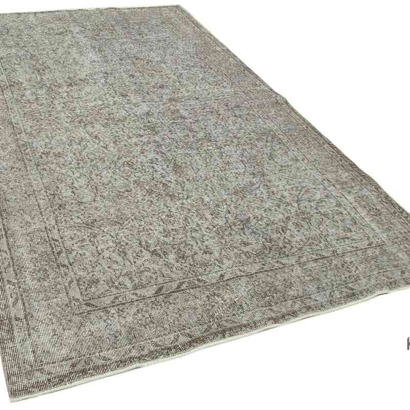 Gri Boyalı El Dokuma Anadolu Halısı - 159 cm x 264 cm - K0049392