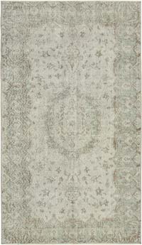 Gri Boyalı El Dokuma Anadolu Halısı - 168 cm x 282 cm