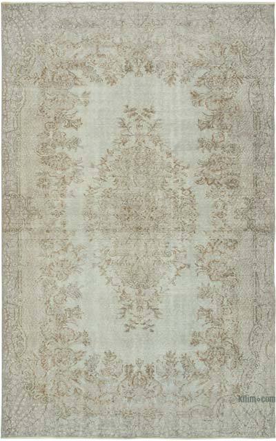 Gri Boyalı El Dokuma Anadolu Halısı - 176 cm x 276 cm