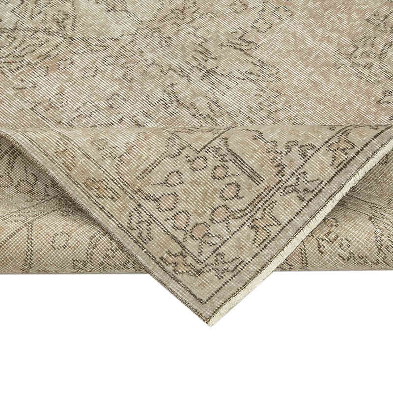 Gri Boyalı El Dokuma Anadolu Halısı - 151 cm x 257 cm - K0049436