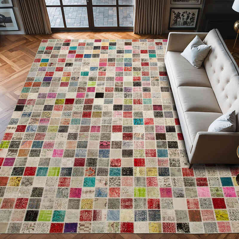 Patchwork Ek Dokuma Halı - 300 cm x 400 cm - K0049448