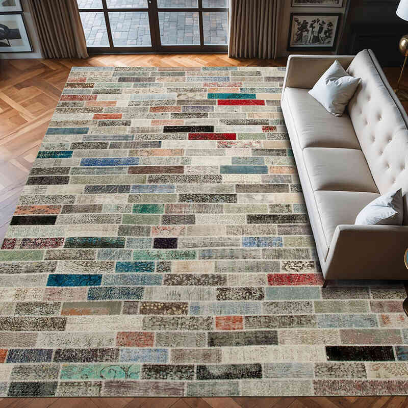 Alfombra Turca De Retazos - 300 cm x 405 cm - K0049475
