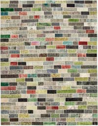 Patchwork Hand-Knotted Turkish Rug - 9' 10" x 12' 8" (118" x 152")