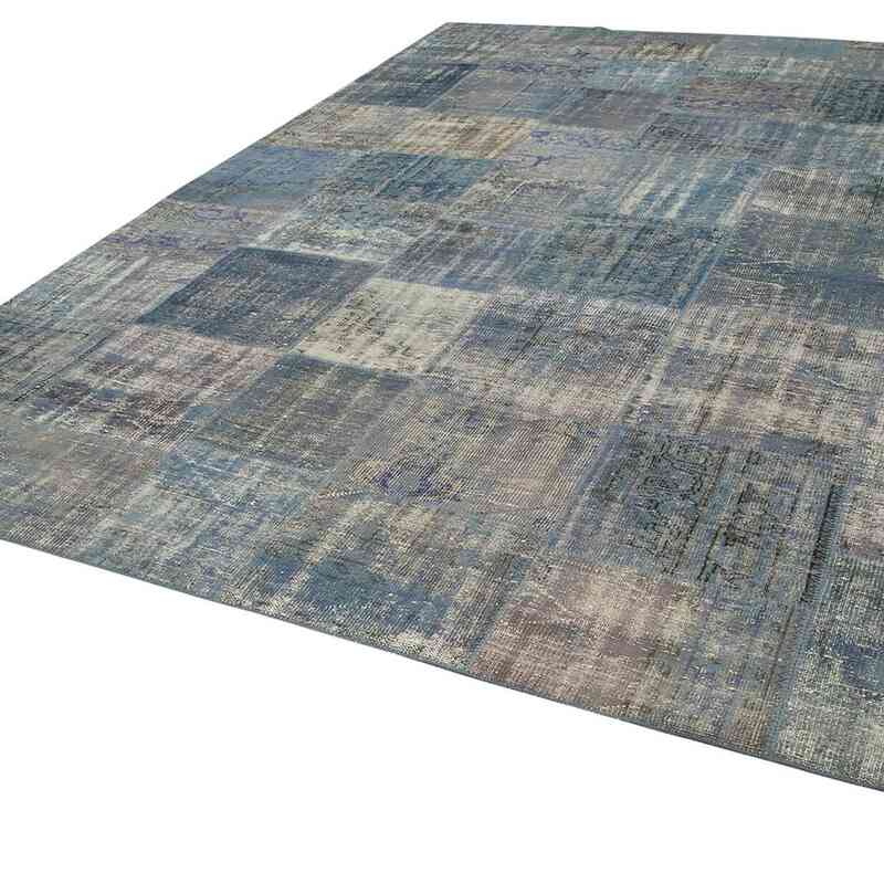 Patchwork Hand-Knotted Turkish Rug - 9' 9" x 13' 1" (117 in. x 157 in.) - K0049496