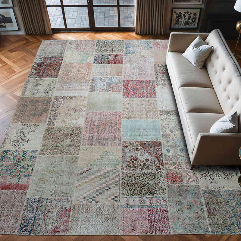 Alfombra Turca De Retazos - 300 cm x 403 cm - K0049533