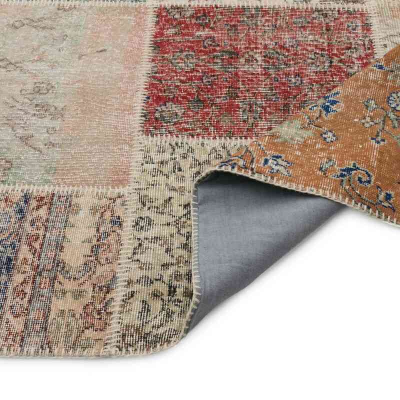 Patchwork Hand-Knotted Turkish Rug - 9' 10" x 13' 2" (118" x 158") - K0049535