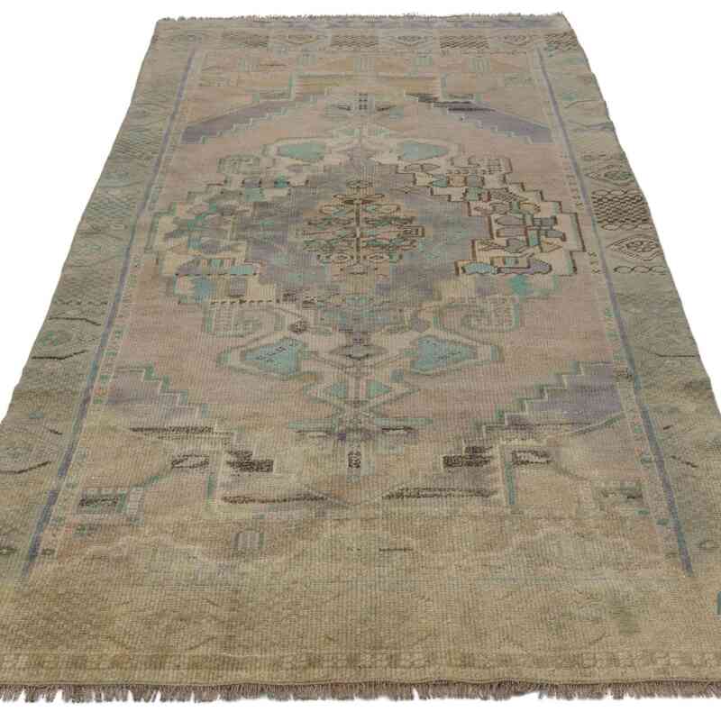 Vintage Turkish Hand-Knotted Rug - 3' 5" x 7' 5" (41 in. x 89 in.) - K0049562
