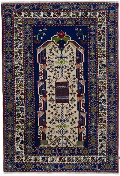 Alfombra Vintage Turca Anudada a Mano - 143 cm x 203 cm