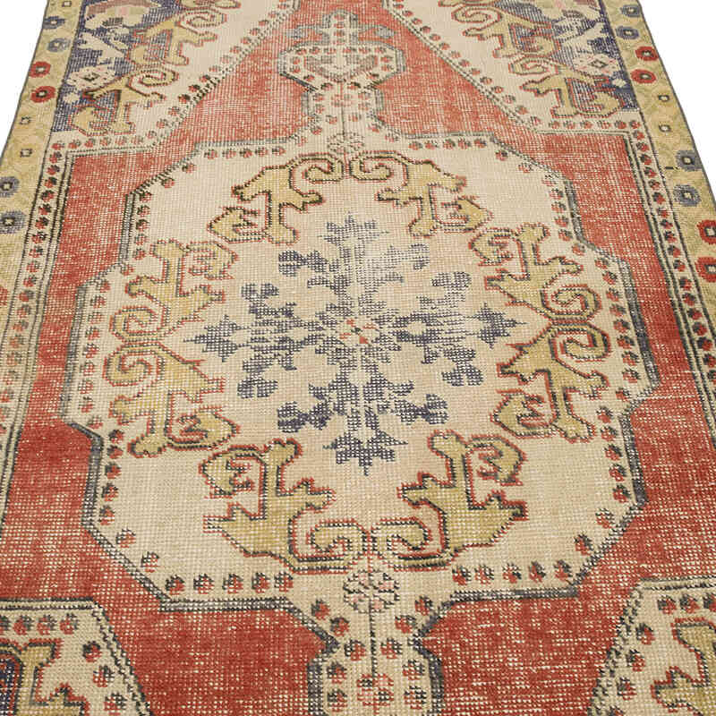 Vintage Turkish Hand-Knotted Rug - 4' 4" x 7' 5" (52" x 89") - K0049585