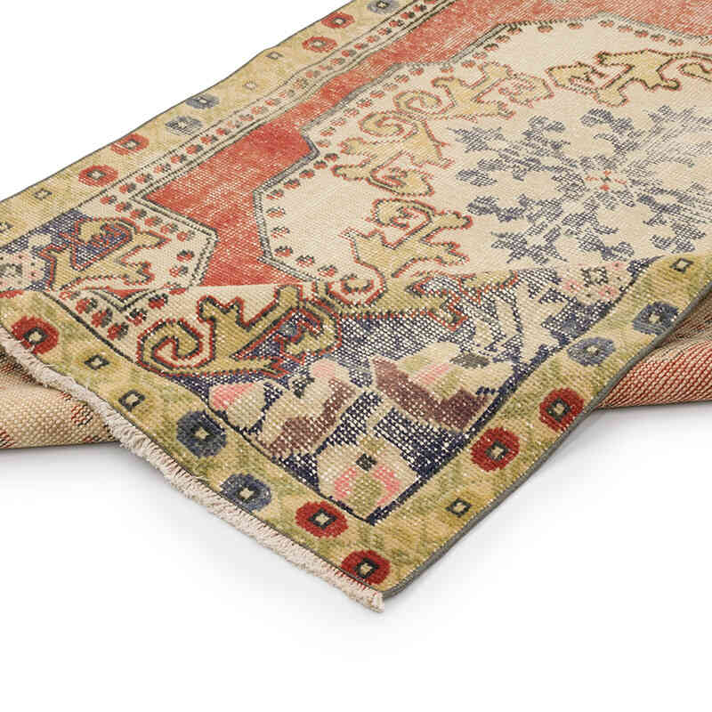Vintage Turkish Hand-Knotted Rug - 4' 4" x 7' 5" (52" x 89") - K0049585