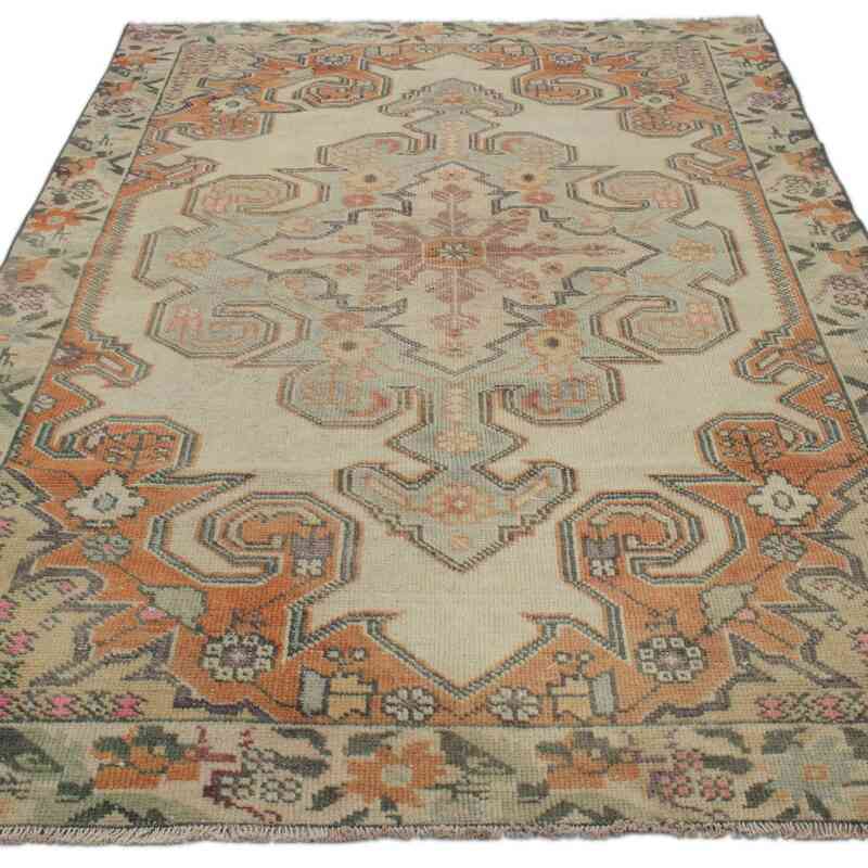 Vintage Turkish Hand-Knotted Rug - 4' 4" x 7' 6" (52 in. x 90 in.) - K0049587