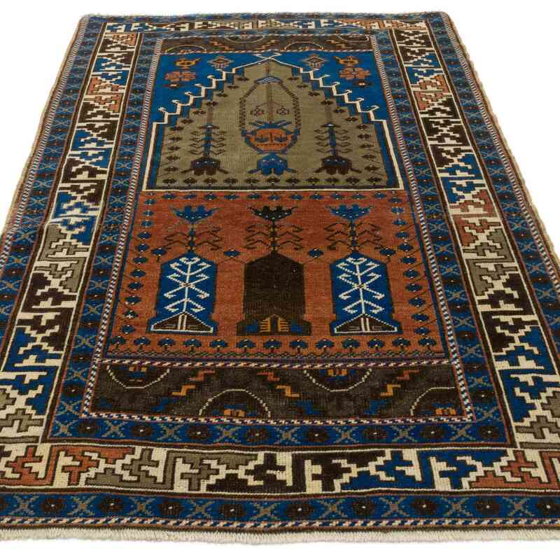 Vintage Turkish Hand-Knotted Rug - 3' 6" x 5' 6" (42 in. x 66 in.) - K0049605