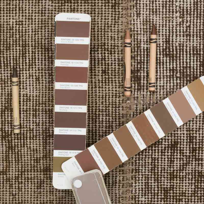 Brown Patchwork Hand-Knotted Turkish Runner - 2' 10" x 6' 9" (34" x 81") - K0049660