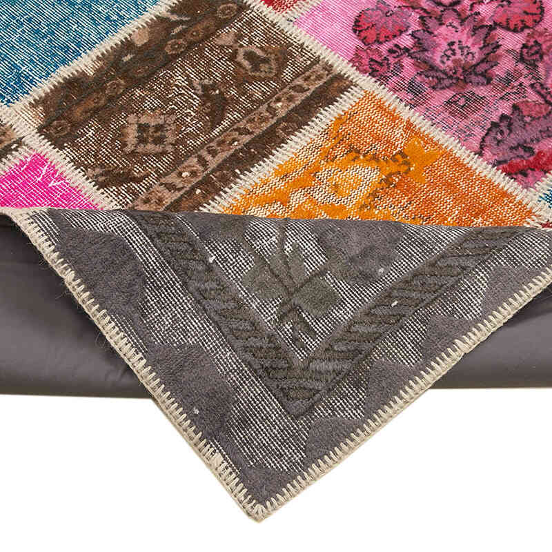 Çok Renkli Boyalı Patchwork Halı - 278 cm x 366 cm - K0049673