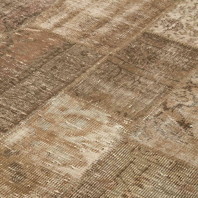 Alfombra De Retazos Turca Sobre-teñida - 254 cm x 348 cm - K0049694