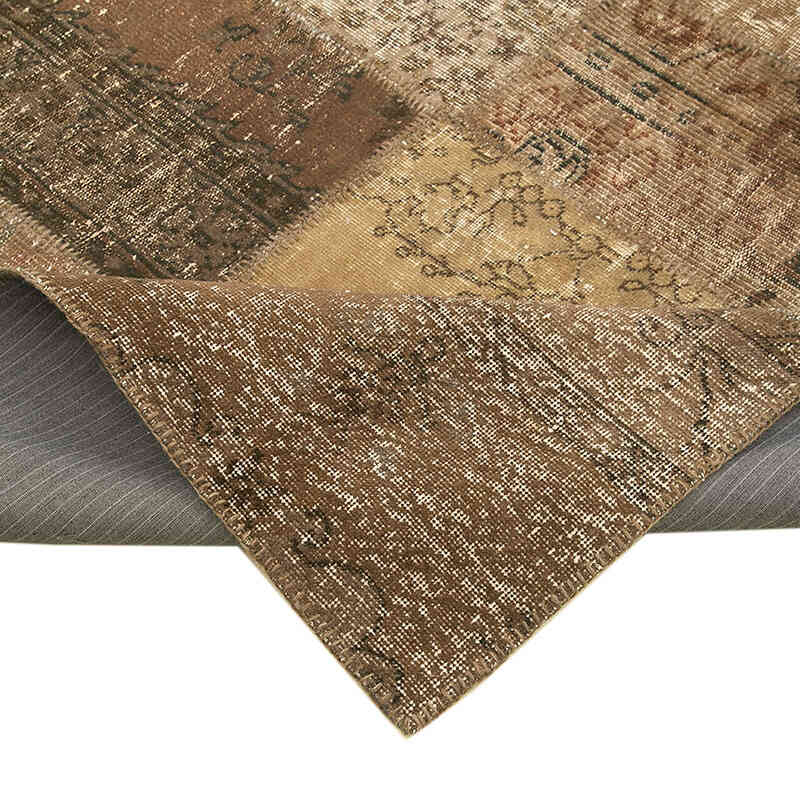Alfombra De Retazos Turca Sobre-teñida - 254 cm x 348 cm - K0049694